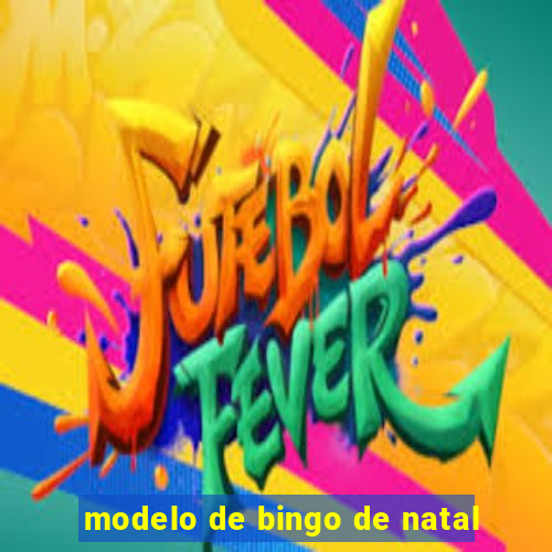 modelo de bingo de natal